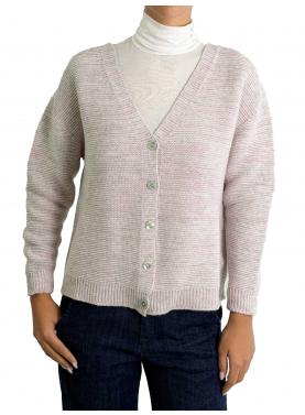 Cardigan misto cashmere scollo a V